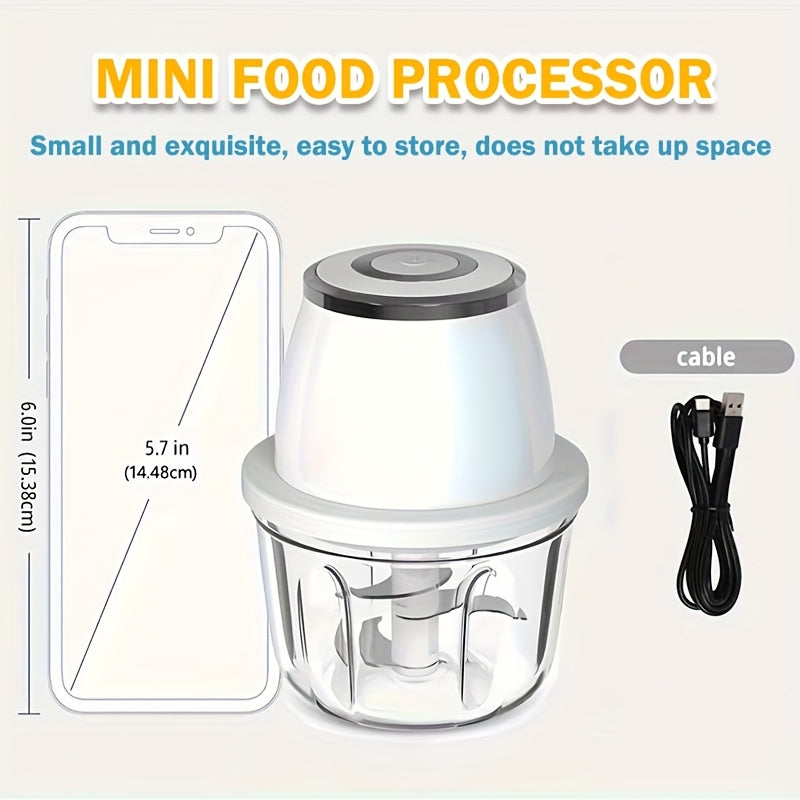 1pc New Electric Garlic Machine, Multi-function Garlic Peeling Machine, Home Small Automatic Meat Grinder, Pull Garlic Stamping Machine, Electric Food Machine, Food Grade Materials, Garlic Peeler Electric, Electric Garlic Peeler Light Beige Remover,