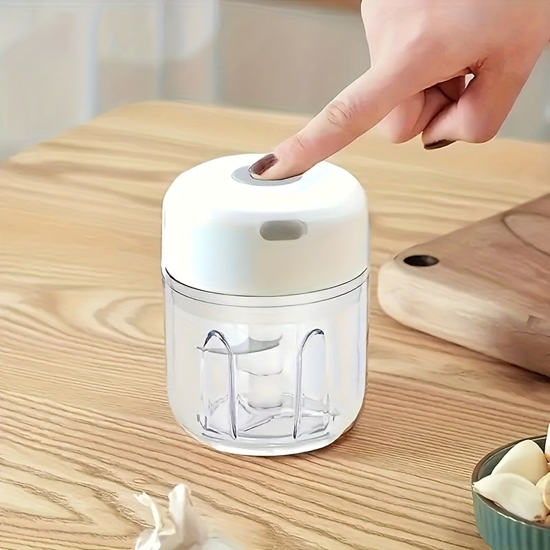 1pc, 8.45 Ounce Capacity, USB Charging Cooking Machine, Kitchen Garlic Puree Machine, Small Automatic Cooking Machine, Multi Scenario Tool, Multiple Colors, Kitchen Supplies