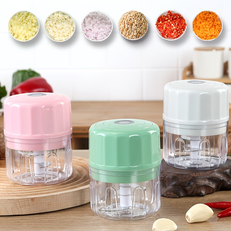 Mini Food Processor10.14oz, Meat Grinder, Small Food Processor Mini With 3 Stainless Blades, Electric Food Chopper Suitable For Meat, Vegetables, Fruits00