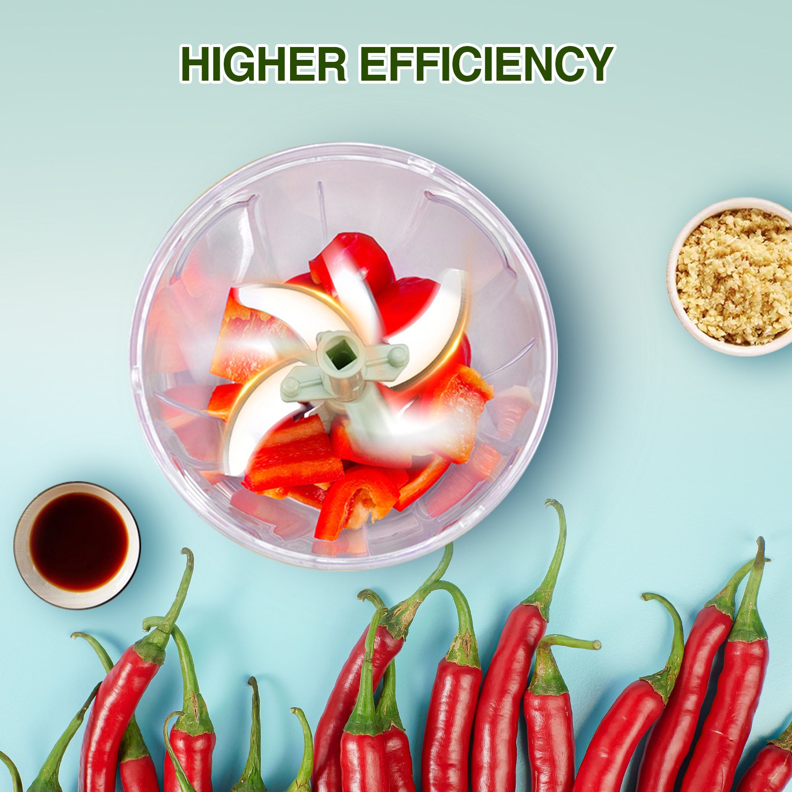 Electric Mini Garlic Chopper, Food Processor, Portable Cordless Garlic Mincer Masher, Meat Grinder with USB Charging For Vegetable, Chili, Fruits, Ginger, Baby Food, Seasoning 250ml (White)
