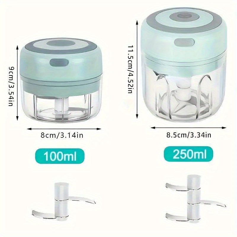 Powerful 8.45oz Mini Electric Garlic Cruser, Vegetable Cutter, Food Cutter, Garlic Slicer - USB Charger, Convenient And Fast, Meat Mixer And Crusher, Automatic Peeler for Garlic, Purple Garlic Grinder, Garlic Peeler Electric, Automatic Garlic Peeler,
