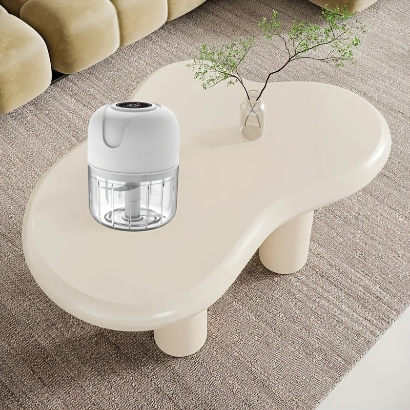 1pc 1 Set Wireless Portable Electric Food Shredder, Mini Electric Garlic Crusher, This Powerful Electric Garlic Crusher Upgrades Your Kitchen - 3.38/ 8.45Oz USB Meat Grinder And Chopper!