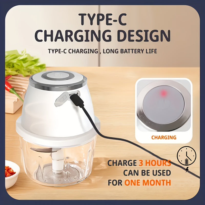 New Electric Garlic Grinder, Multifunctional Peeling Garlic Machine, Household Small Automatic Meat Grinder, Garlic Pulling And Pounding Machine, Essential For Kitchen, Multifunctional Electric Food Machine