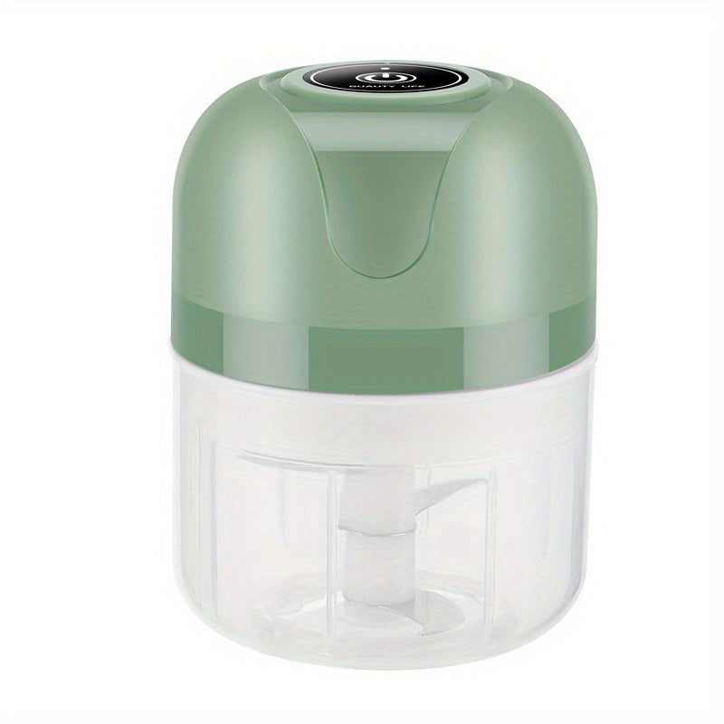 1pc 1 Set Wireless Portable Electric Food Shredder, Mini Electric Garlic Crusher, This Powerful Electric Garlic Crusher Upgrades Your Kitchen - 3.38/ 8.45Oz USB Meat Grinder And Chopper!