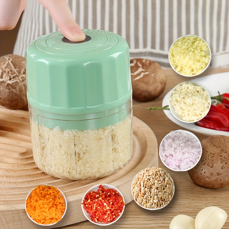 Mini Food Processor10.14oz, Meat Grinder, Small Food Processor Mini With 3 Stainless Blades, Electric Food Chopper Suitable For Meat, Vegetables, Fruits00