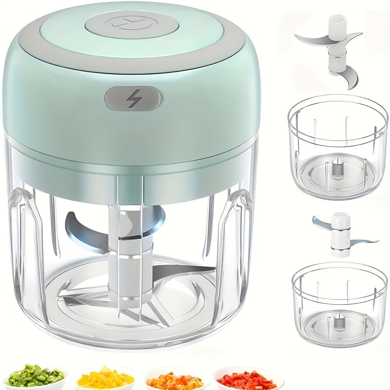 Powerful 8.45oz Mini Electric Garlic Cruser, Vegetable Cutter, Food Cutter, Garlic Slicer - USB Charger, Convenient And Fast, Meat Mixer And Crusher, Automatic Peeler for Garlic, Purple Garlic Grinder, Garlic Peeler Electric, Automatic Garlic Peeler,