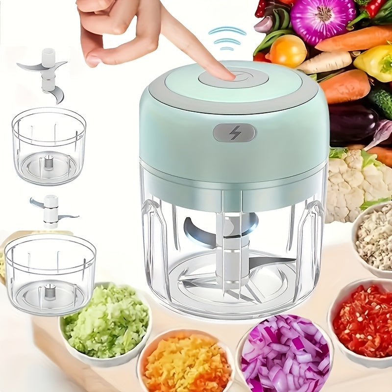 Powerful 8.45oz Mini Electric Garlic Cruser, Vegetable Cutter, Food Cutter, Garlic Slicer - USB Charger, Convenient And Fast, Meat Mixer And Crusher, Automatic Peeler for Garlic, Purple Garlic Grinder, Garlic Peeler Electric, Automatic Garlic Peeler,