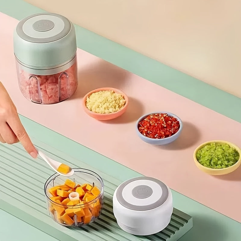 Powerful 8.45oz Mini Electric Garlic Cruser, Vegetable Cutter, Food Cutter, Garlic Slicer - USB Charger, Convenient And Fast, Meat Mixer And Crusher, Automatic Peeler for Garlic, Purple Garlic Grinder, Garlic Peeler Electric, Automatic Garlic Peeler,