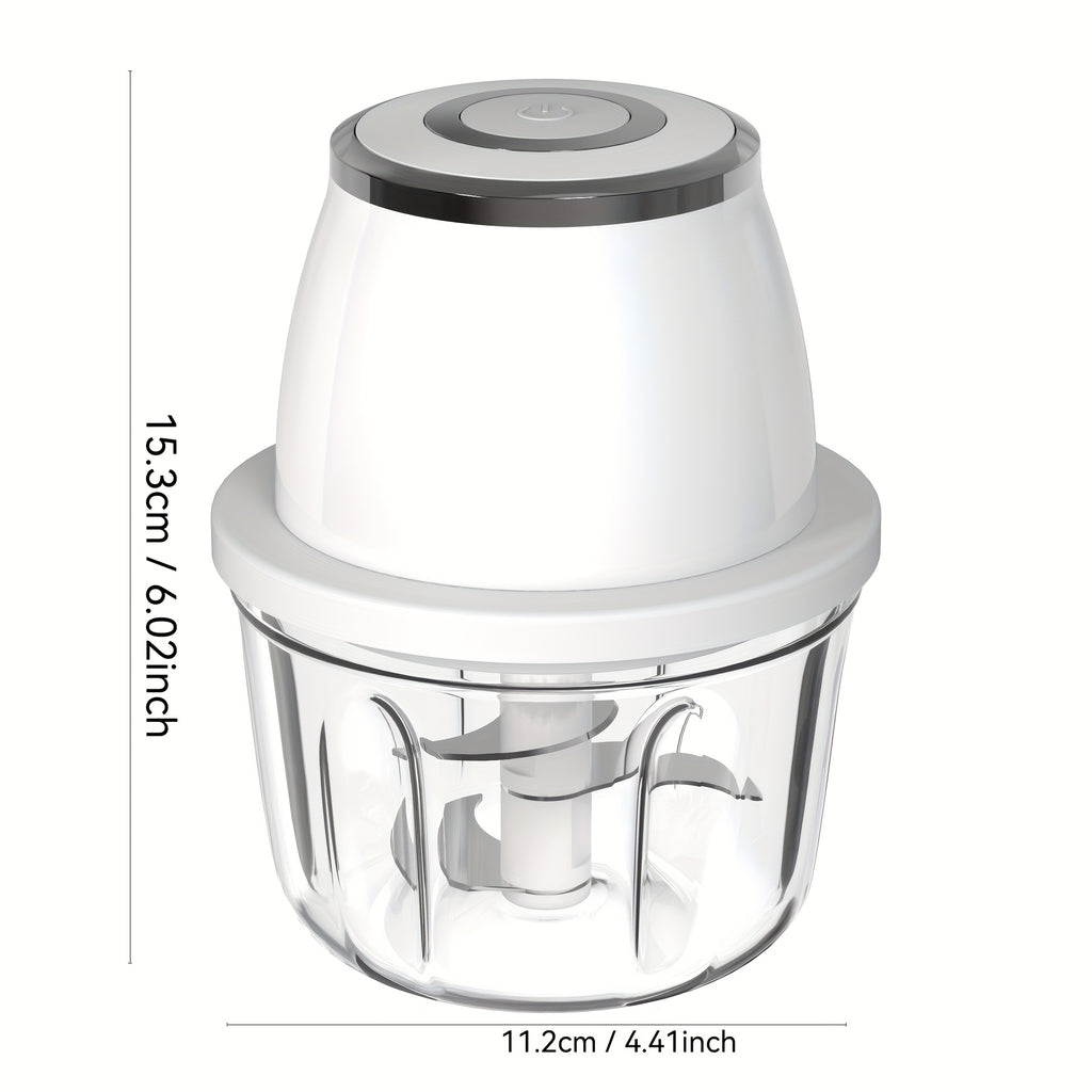 1pc New Electric Garlic Machine, Multi-function Garlic Peeling Machine, Home Small Automatic Meat Grinder, Pull Garlic Stamping Machine, Electric Food Machine, Food Grade Materials, Garlic Peeler Electric, Electric Garlic Peeler Light Beige Remover,