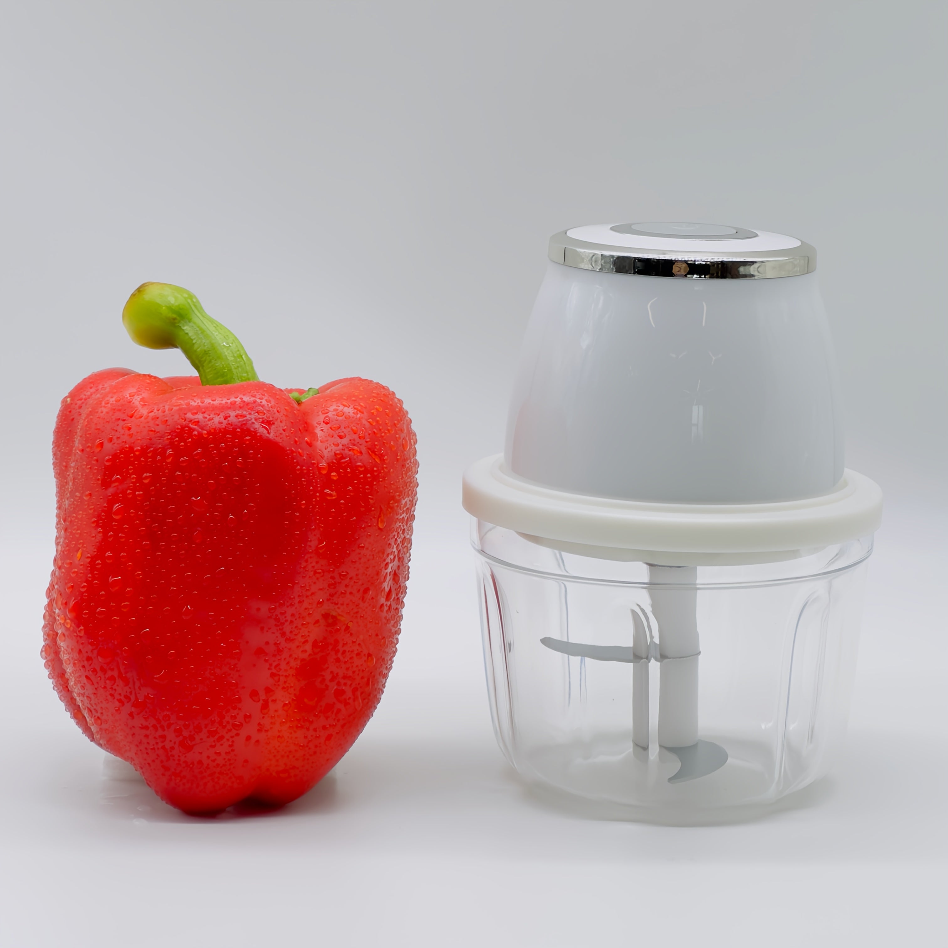 Electric Mini Garlic Mincer, 11.83oz USB Vegetable Onion Chopper, Portable Small Food Processor for Ginger, Chili, Vegetables, Meat, Mini kitchen appliances that are perfect for gift giving