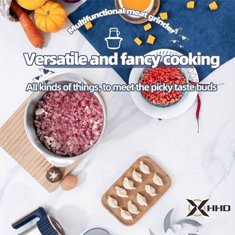 5L 5-speed Electric Large Capacity Meat Grinder, Household Multifunctional Stainless Steel Food Processor, Blender, Filling Machine, Garlic And Chili Grinder, Meets Various Needs