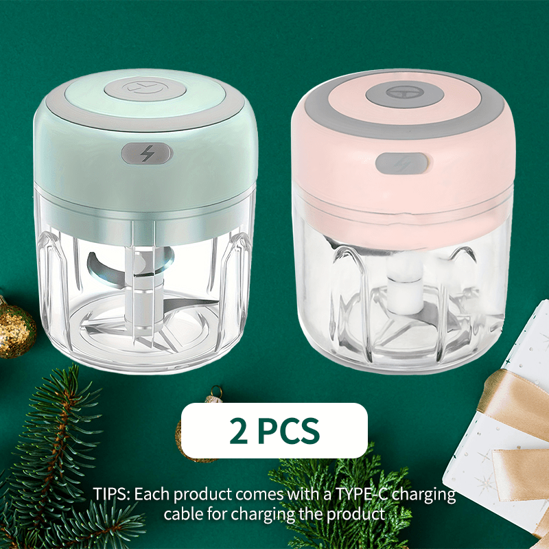 Portable 8.45oz Electric Food Chopper & Garlic Crusher - Compact USB Powered - Includes Meat Mill & Mader Features, Ideal For Quick Kitchen Preparation, Ingredient Preparation Tools, Carryable, Suitable For Camping Picnic