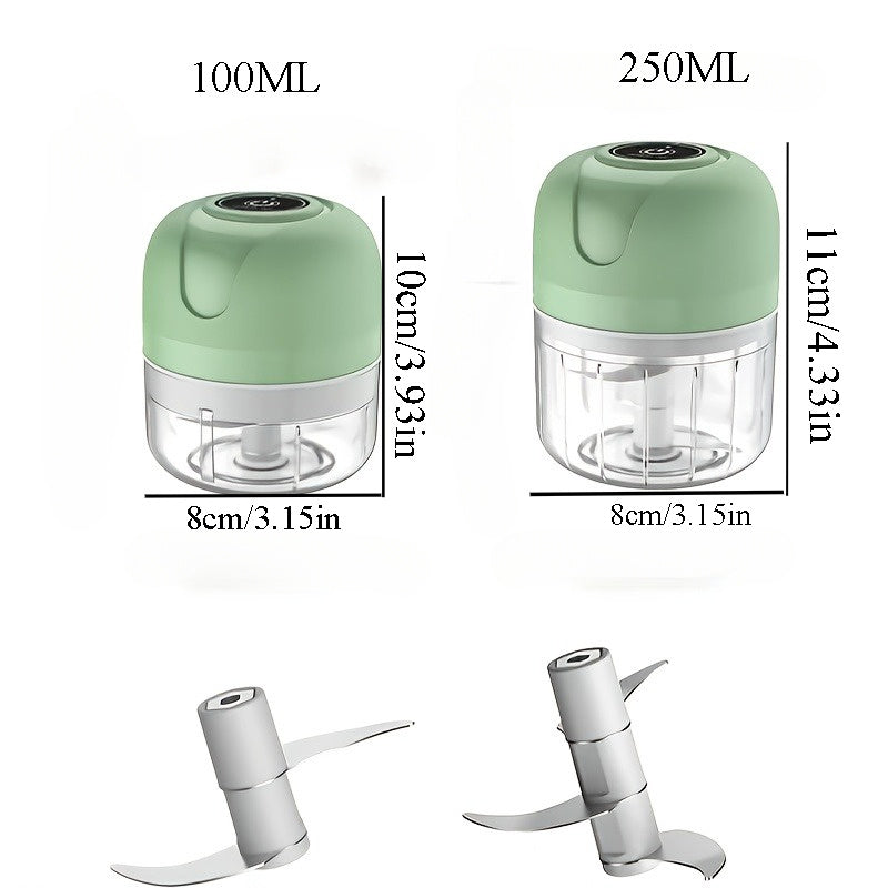 1pc 1 Set Wireless Portable Electric Food Shredder, Mini Electric Garlic Crusher, This Powerful Electric Garlic Crusher Upgrades Your Kitchen - 3.38/ 8.45Oz USB Meat Grinder And Chopper!
