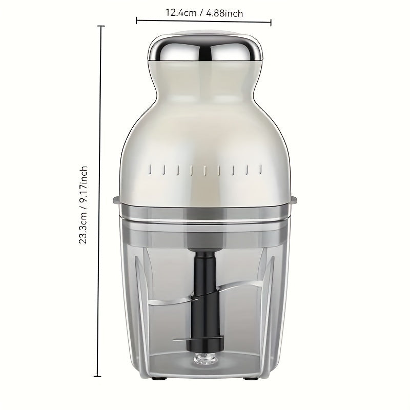 1pc American Standard 110V Meat Grinder, Multifunctional Mini Cooking Machine, Portable Non- Meat Grinder, Electric Meat Grinder, Vegetable Cutter, Suitable for 4-5 People, with A Capacity Of 1 -3 Liters