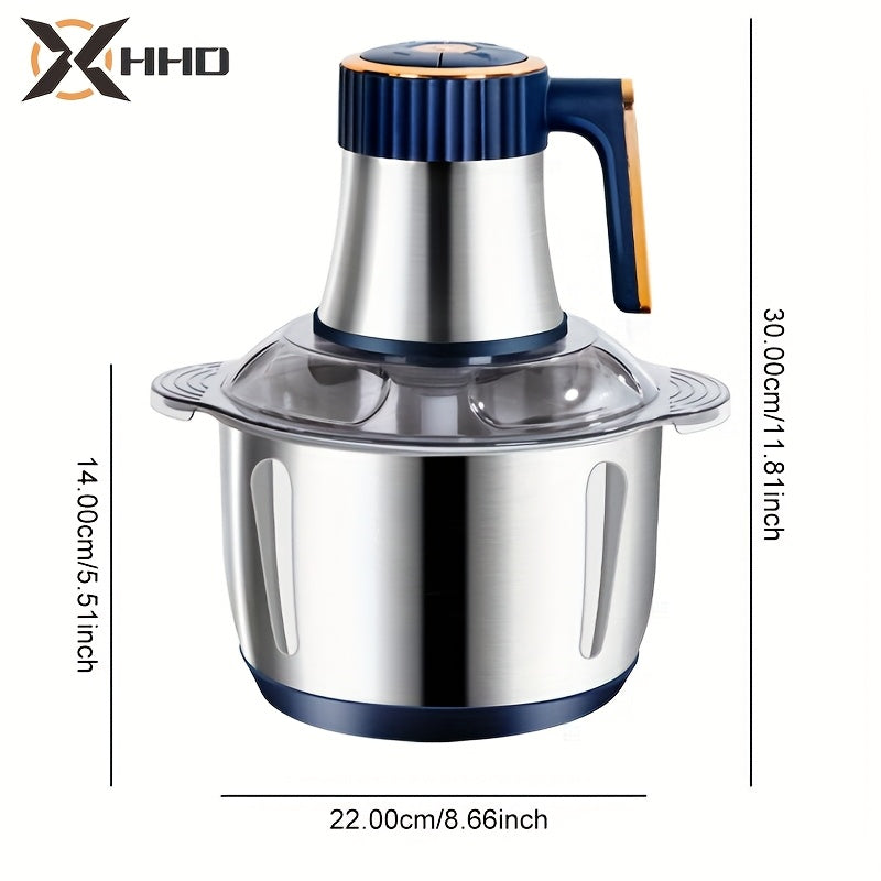 5L 5-speed Electric Large Capacity Meat Grinder, Household Multifunctional Stainless Steel Food Processor, Blender, Filling Machine, Garlic And Chili Grinder, Meets Various Needs