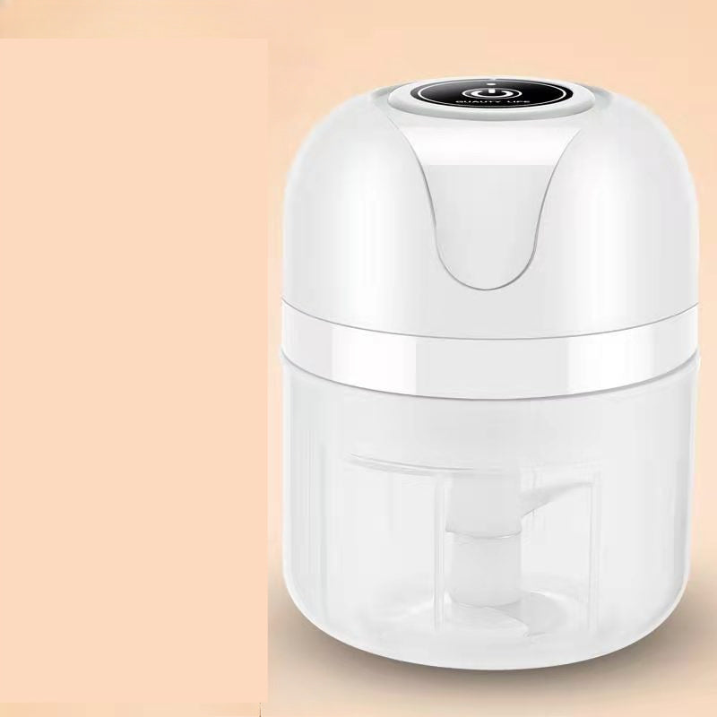 1pc Mini Electric Food Processor, Portable USB Rechargeable 1000RPM Garlic Crusher, Meat Grinder and Chopper, 3.38/8.45oz Capacity, Plastic Handheld Mixer with Lithium Battery